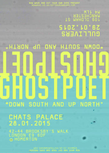 EatYourOwnEars's tweet photo. There's only a few tickets left on @dicefm for the brilliant @ghostpoet @chatspalace on 28 Jan. Don't miss out! #eyoe http://t.co/wDJEKXYRVW