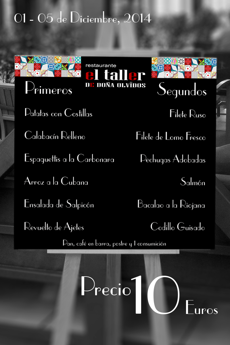 TallerOlvidos's tweet photo. Hoy es un buen día para venir a probar nuestro #Menudeldia, y si y lo has probado para repetir ;) Aquí te esperamos! http://t.co/1wjybHnXCS