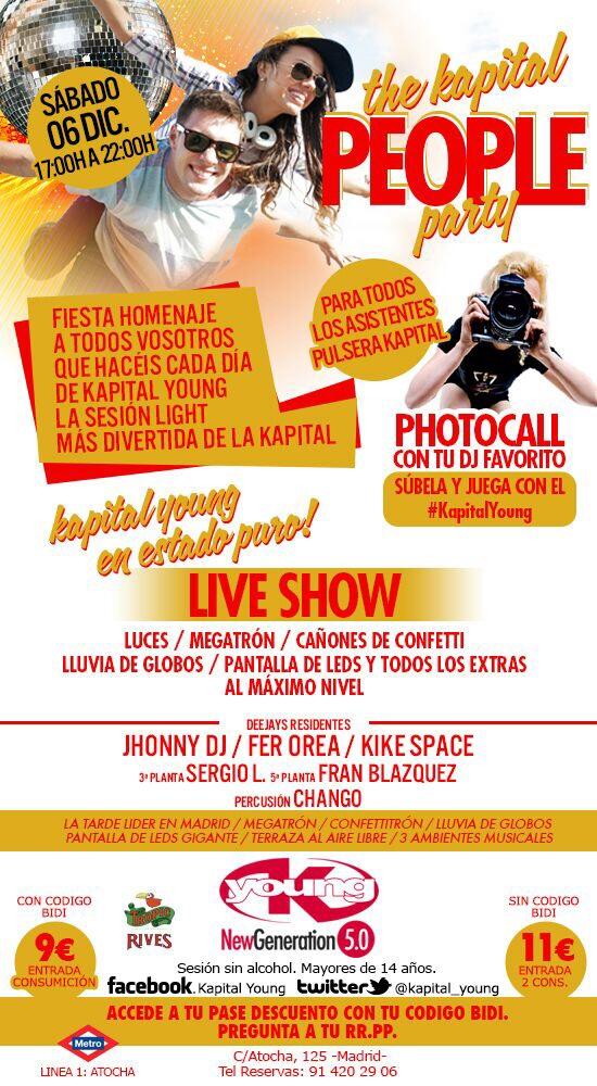 ArianaGrease's tweet photo. "@PabloKYOUNG: @ArianaGrease Este Sábado PEOPLE PARTY en Kapi! Hablame por WA al 648 559 370 y te doy Flyers 🙈 http://t.co/ZHHelmTqHu"