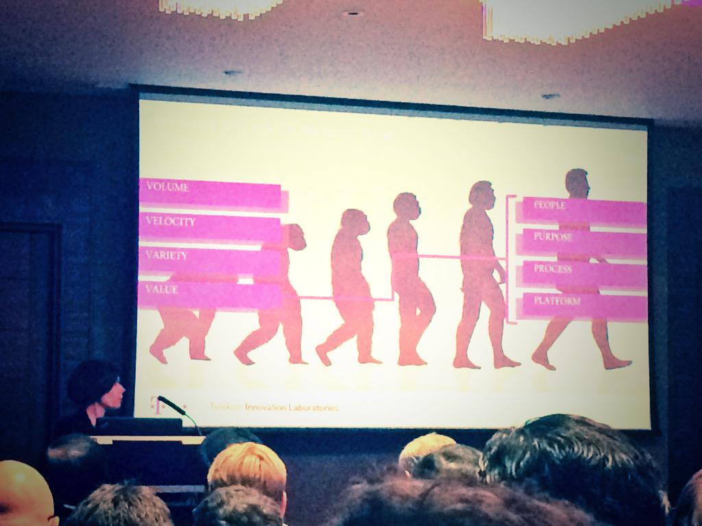 rhiandickinson's tweet image. Dr Susan Wegner from @deutschetelekom presenting on big data at #BigDataWS