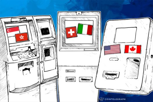 Cointelegraph's tweet photo. Newly Launched BTMs: Universities in Italy and Canada Had Machines… http://t.co/lZSyVdZGC9 #BTMmap #CoinATMRadar http://t.co/PsxK44KQOG