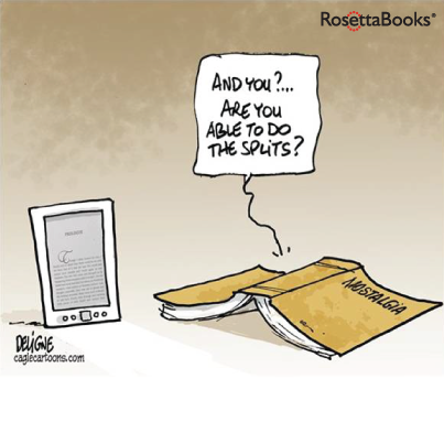 Rosetta_Books_'s tweet photo. A never-ending debate ;) #comics #ebookfun http://t.co/vsp4K4XbHR