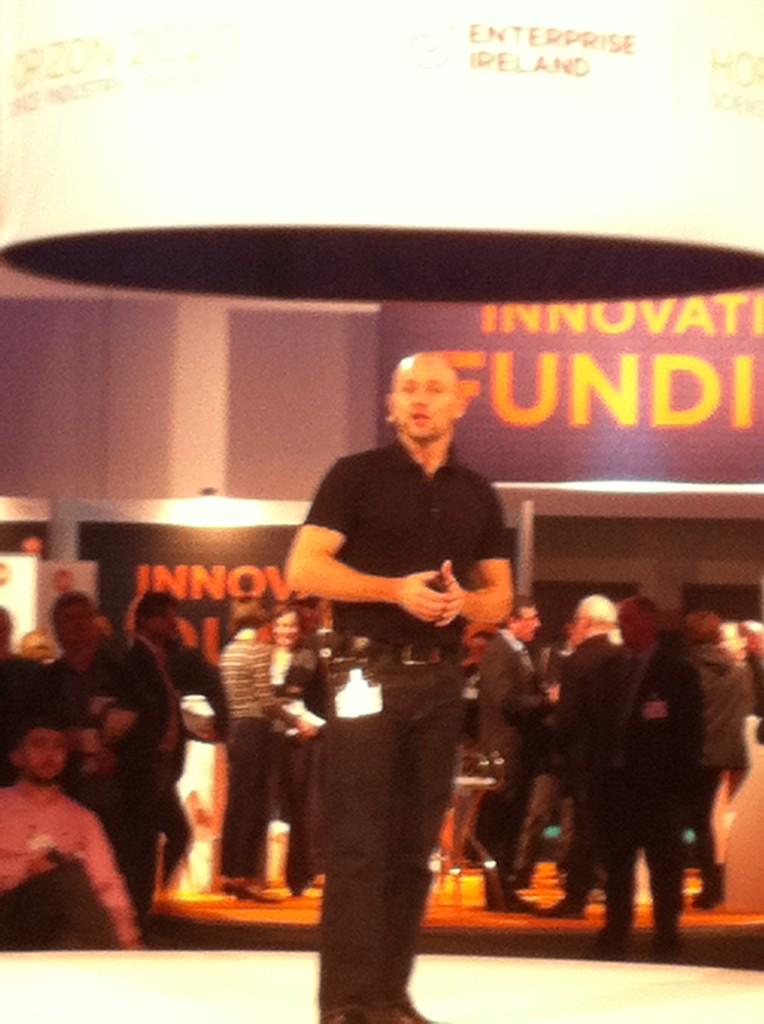 EI_bigideas's tweet photo. The wonderful Stefan @lindegaard is speaking on open innovation! #innovateIE http://t.co/LmCsqb71sK