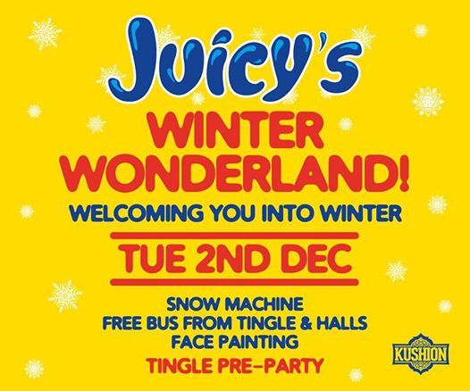 StuRecGlasgow's tweet photo. Ho Ho Ho there's gonna be snow in @KUSHIONCLUB tonight! http://t.co/YHbfSLbePz