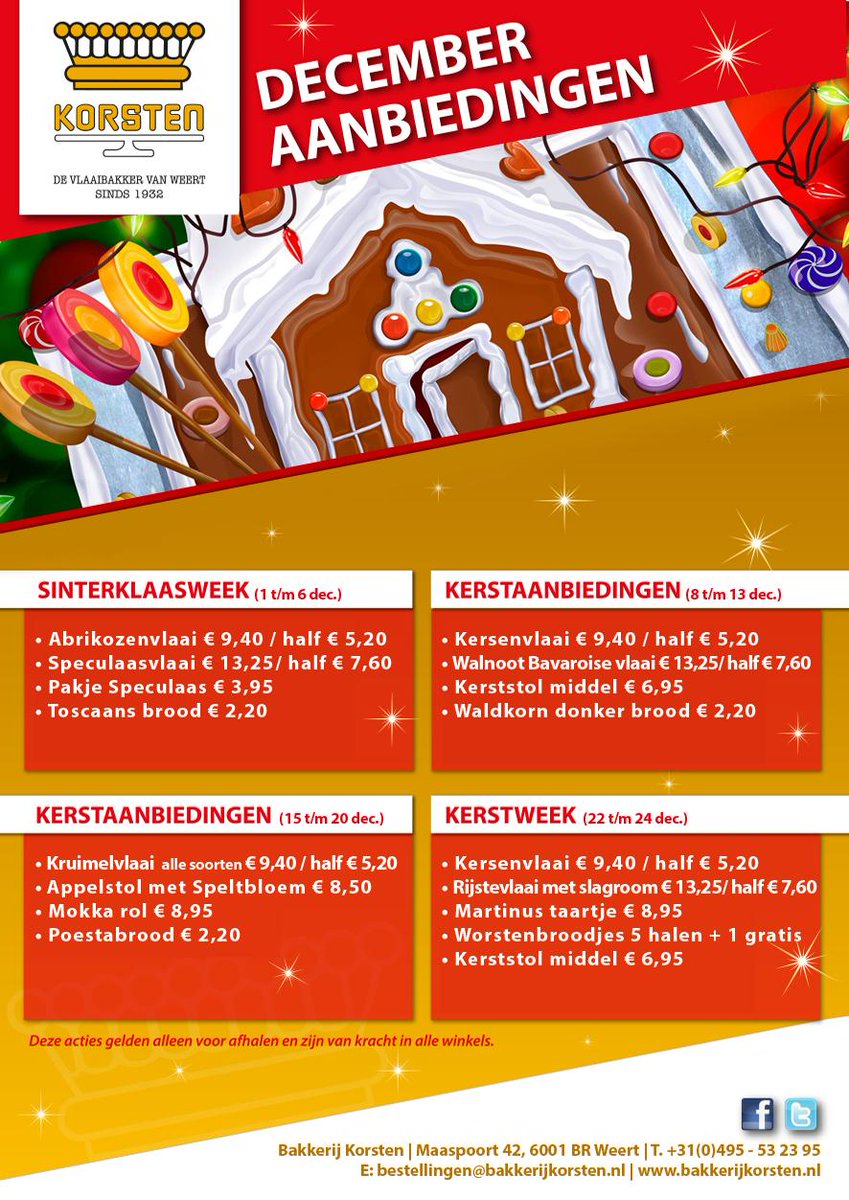 onze overheerlijke december aanbiedingen!