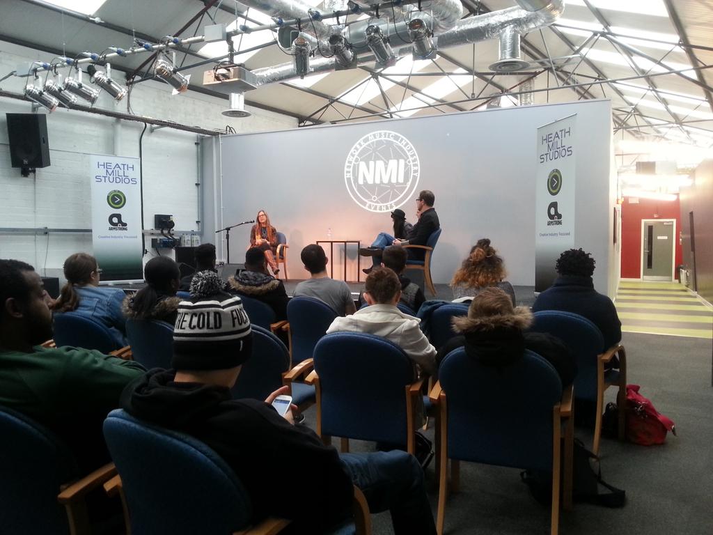 NetworkMusicInd's tweet image. Alison talking on her role with AIM and her time running a major record label #NMI1