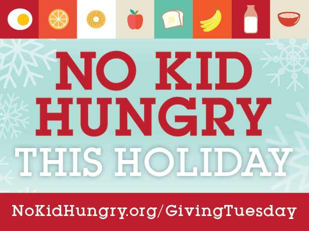 FoodNetwork's tweet image. It's #GivingTuesday! Get involved and pledge your support for @NoKidHungry now: bit.ly/1wjyShV.