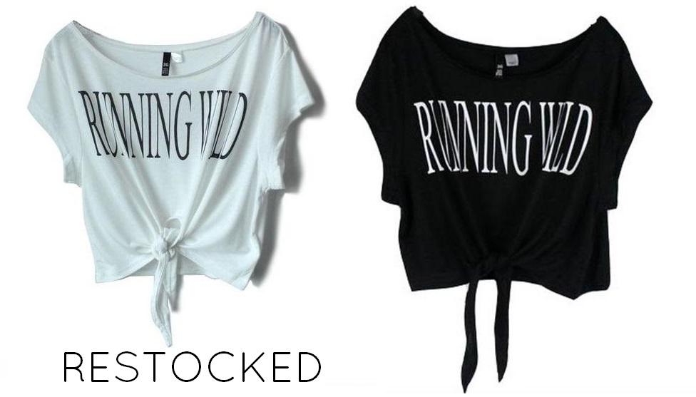Style2Wear's tweet image. Terug van weggeweest! Restocked #Crop #Top "Running Wild".