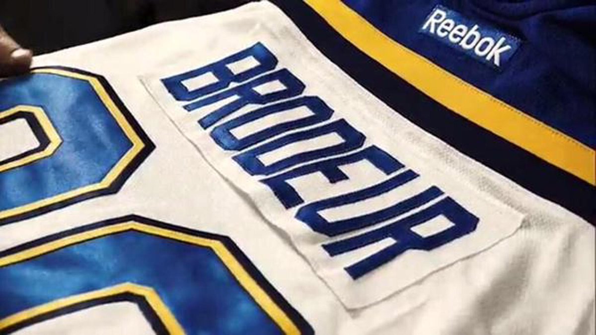 sportingnews's tweet photo. "St. Louis Blues goalie Martin Brodeur" just doesn't sound right to us. http://t.co/YlZhtea2VR http://t.co/VDEndvRYs9