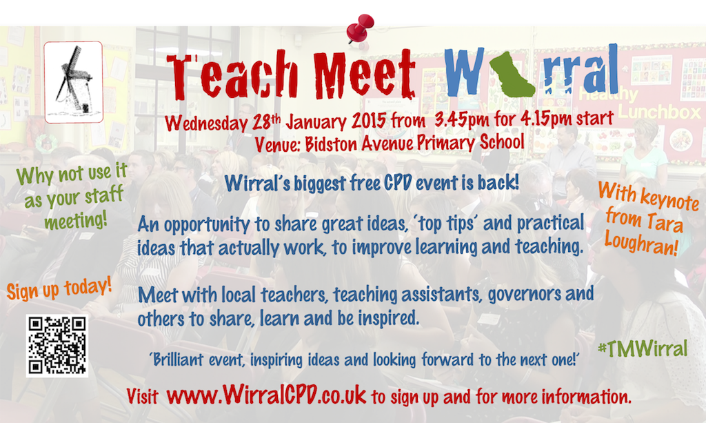 skoorBttaM's tweet photo. TeachMeet Wirral is back! Wed 28th Jan @BidstonAvenue Sign up &amp; find out more @ http://t.co/JLk54U5TTR #ukedchat http://t.co/edSZj1xPTl”