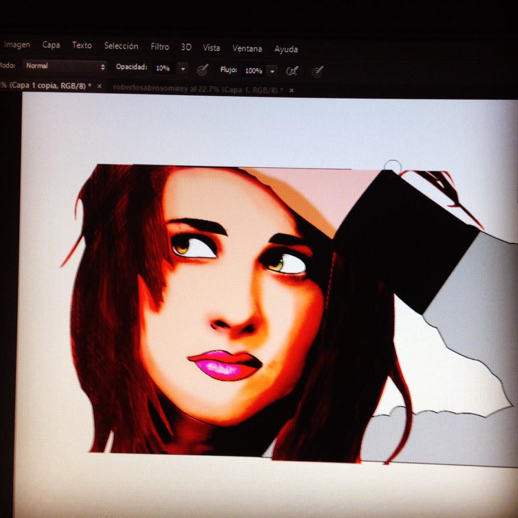 SkyrimDesign's tweet image. Hayley Williams en illustrator y Photoshop