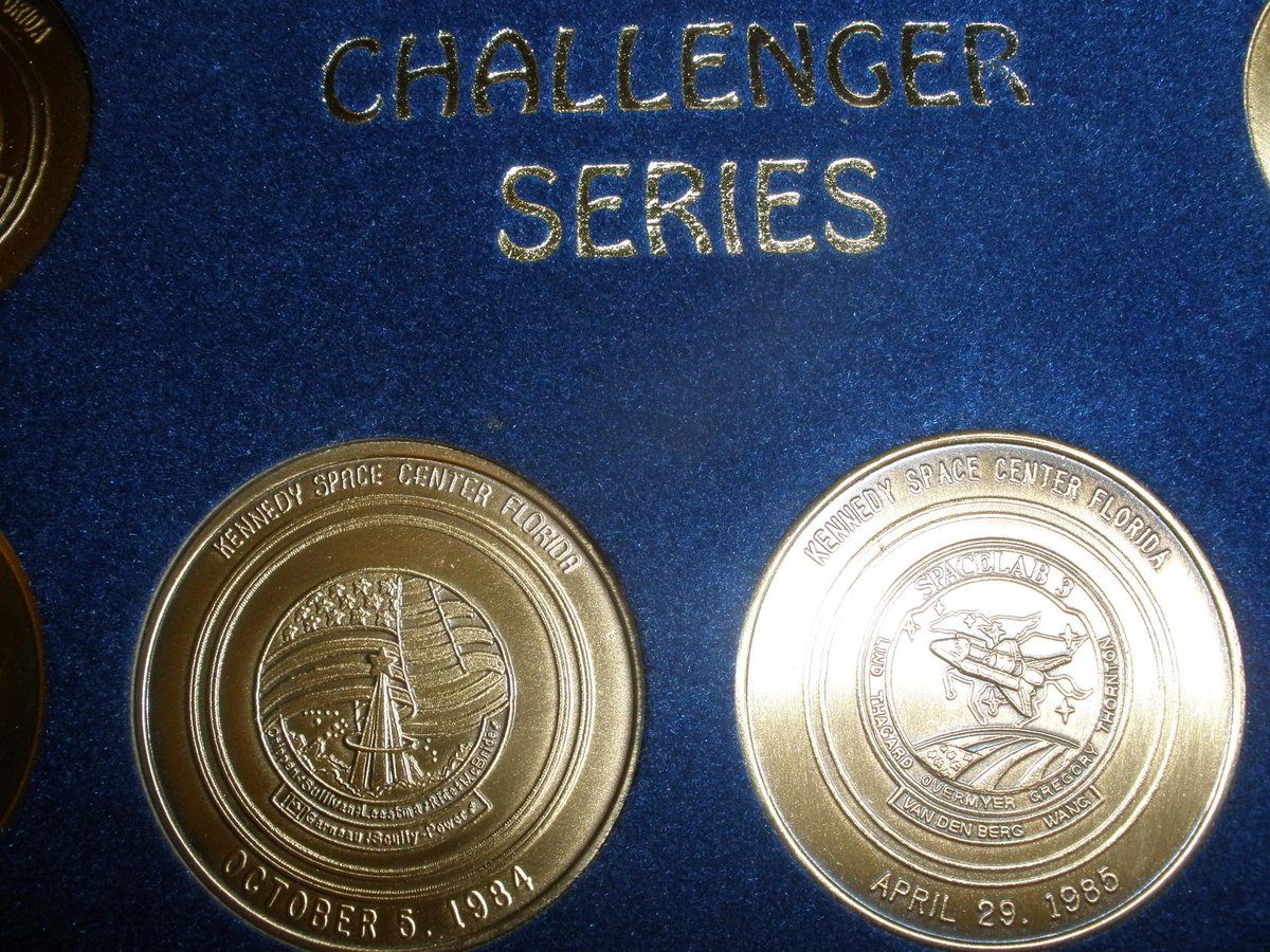 MichiganSpace's tweet image. Space Shuttle patches and coins for students who complete successful projects for the Michigan Space Program!