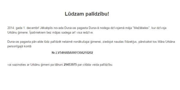 kristers99's tweet photo. Palīdzēsim nelaimē. #RT http://t.co/WZIm2fzC3U