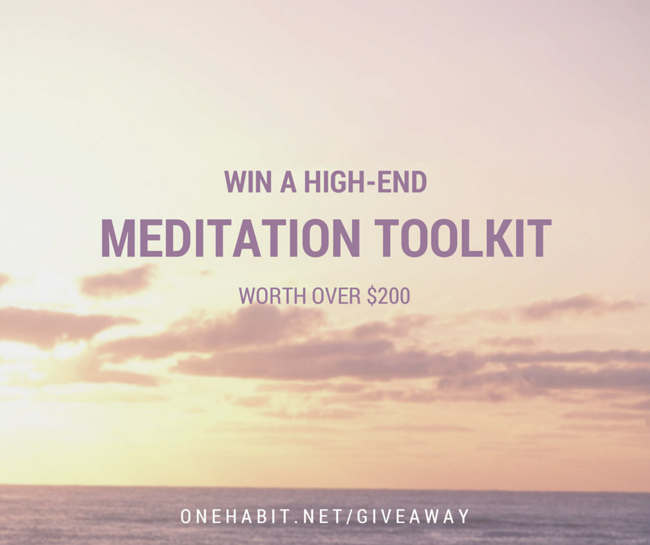 It's the last day of my crazy meditation giveaway. There's some great content on the way! onehabit.net/giveaway