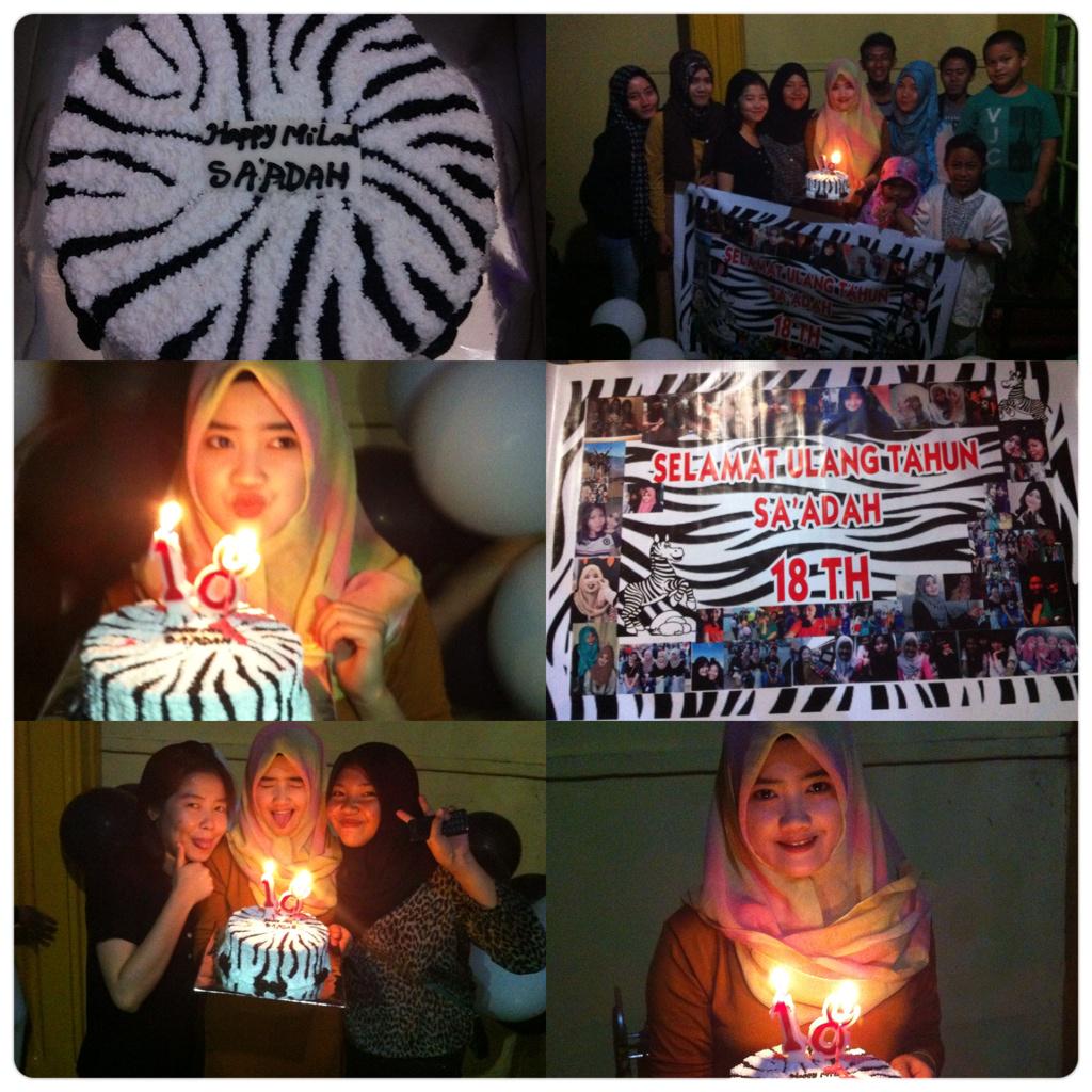 SyadahSH's tweet photo. Tingkyu cwe2 ku ;*"@zulianioktvia: Latesurprise syasya cantika @SyadahSH 🎂💋😘🎈 http://t.co/x0Y2flSfjk"