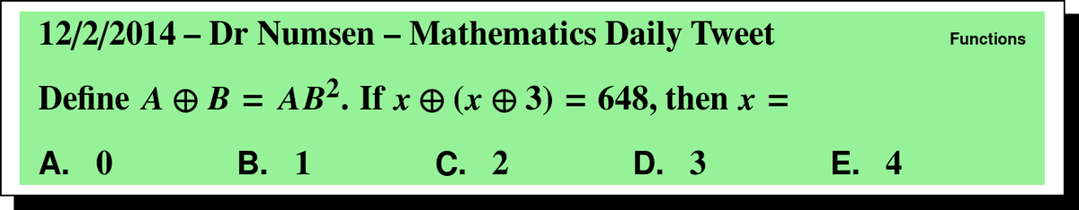 DrNumsenMath's tweet photo. A fun little defined function.  #UILMath Answer: http://t.co/o51DH85nwK http://t.co/xkpDwxS4KA