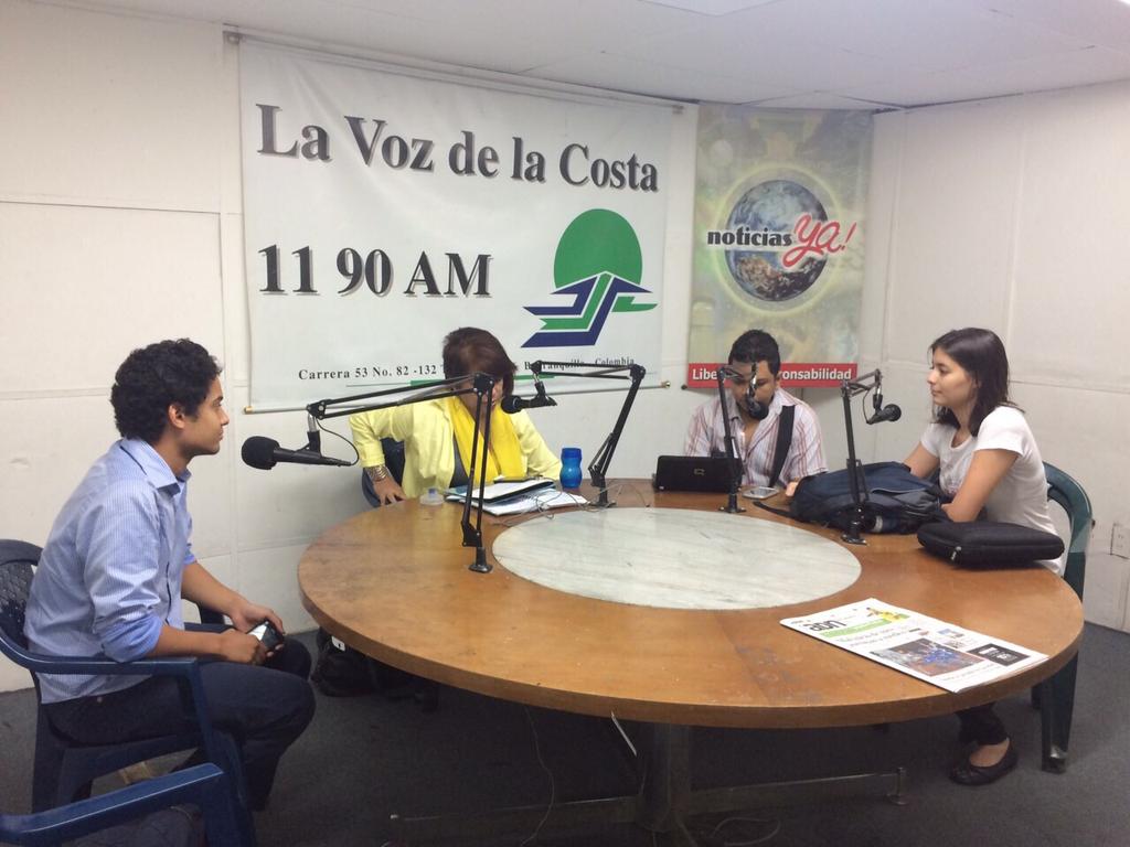 PtelefonicaCol's tweet image. Los ganadores de #EtecomCol 2014 en categoría audiovisual en entrevista en @VozdelaCosta