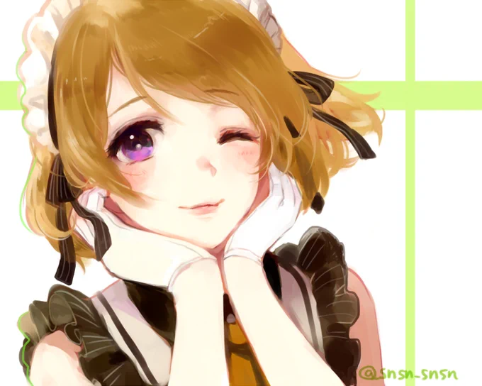 めいどかよちん! #ラブライブ版深夜の真剣お絵描き60分一本勝負 久しぶりの参加だけどやっぱり一時間きっつ 
