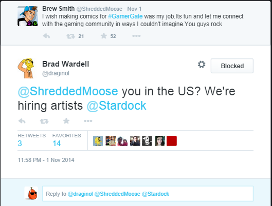 Brad Wardell inviting the artist to apply