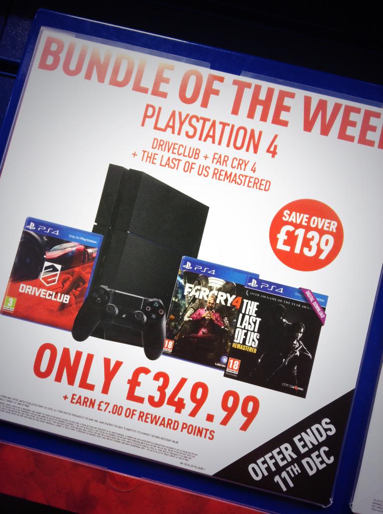 GAMECamdenTown's tweet photo. Couldn't get the deal you were after this #BlackFriday? Never fear with our #bundleoftheweek! #PS4 #XboxOne http://t.co/M7BAqjPT0T