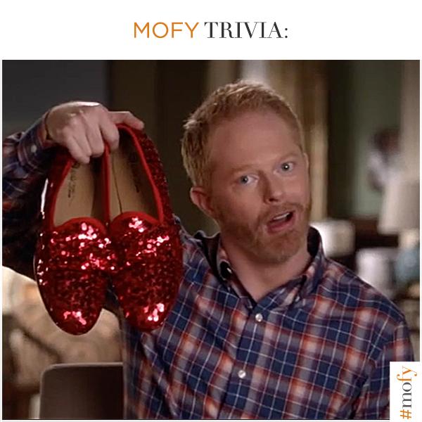 MOFYNation's tweet photo. #TriviaTuesday: What event did Mitch have these custom ruby slippers for? Watch #ModernFamily TONIGHT at 7/6c on USA. http://t.co/20gzl1JjJ2