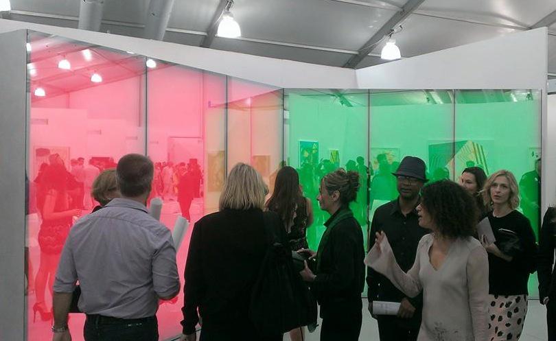 RoyaleProjects's tweet photo. Last night's Vernissage preview for #PhillipKSmithiii and his new #BentParallel installation @UNTITLEDmiami was a hit http://t.co/ZYgFaC1HmH