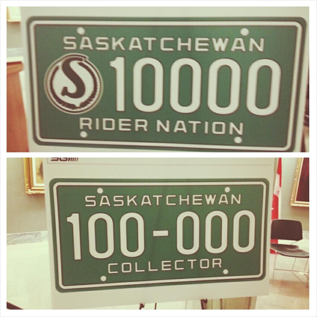 SGItweets's tweet photo. The interest for a retro-type plate was overwhelming, said Minister Ottenbreit. #retroplates http://t.co/3jAEX0X8GU