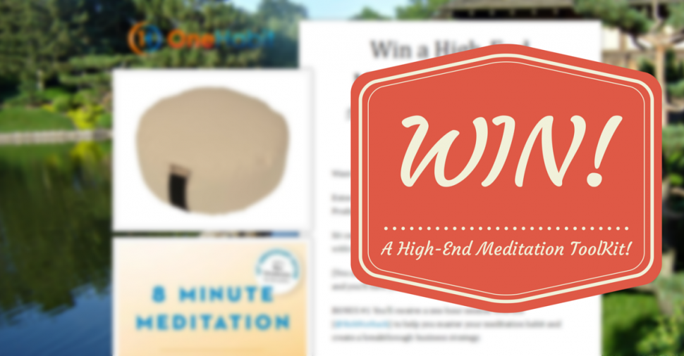 Just Hours Left To WIN! A High-End #Meditation ToolKit! from our friends over at <a href="/One_Habit/">One Habit</a> - fmit.co/1tk2OnO