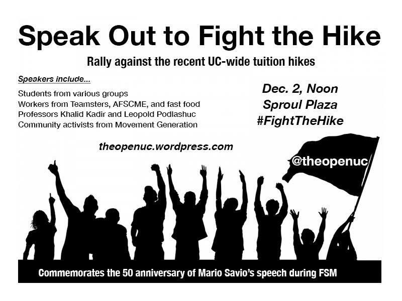 theopenuc's tweet photo. Bring your umbrellas!! We'll be there rain or shine #FightTheHike http://t.co/uhXNXhkonQ