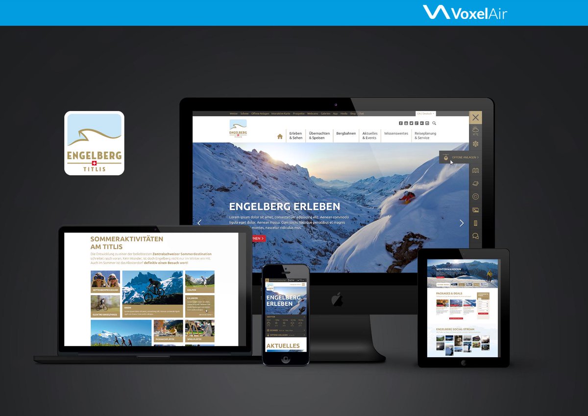 Wir freuen uns, mit Engelberg eine weitere tolle Urlaubsregion im Web präsentieren zu können. #engelberg #voxelair
