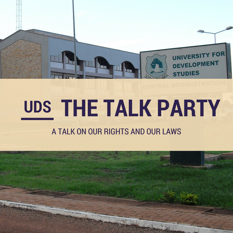 GHconstitution's tweet image. The Talk Party at UDS starts now. Follow the conversation #ReformsGh