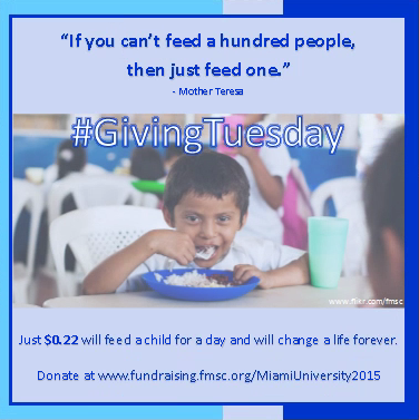 MU_FMSC's tweet photo. Make a #GivingTuesday donation at http://t.co/L07uYSAKjF  #FMSC #MiamiOH http://t.co/lDqqLUWEwi