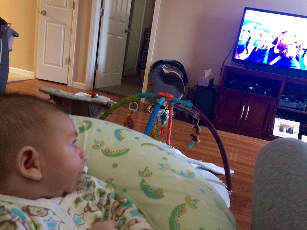 AlissaOT's tweet photo. @shaycarl Your youngest fan! 2 months old. He loves watching you guys! http://t.co/vcr03bOzUA