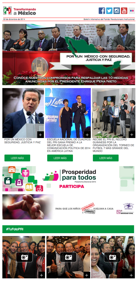 PRI_Nacional's tweet photo. Checa el #BoletínPRI que te preparamos esta semana. http://t.co/BnUUkj6Og5 http://t.co/5F8zFpgPAl