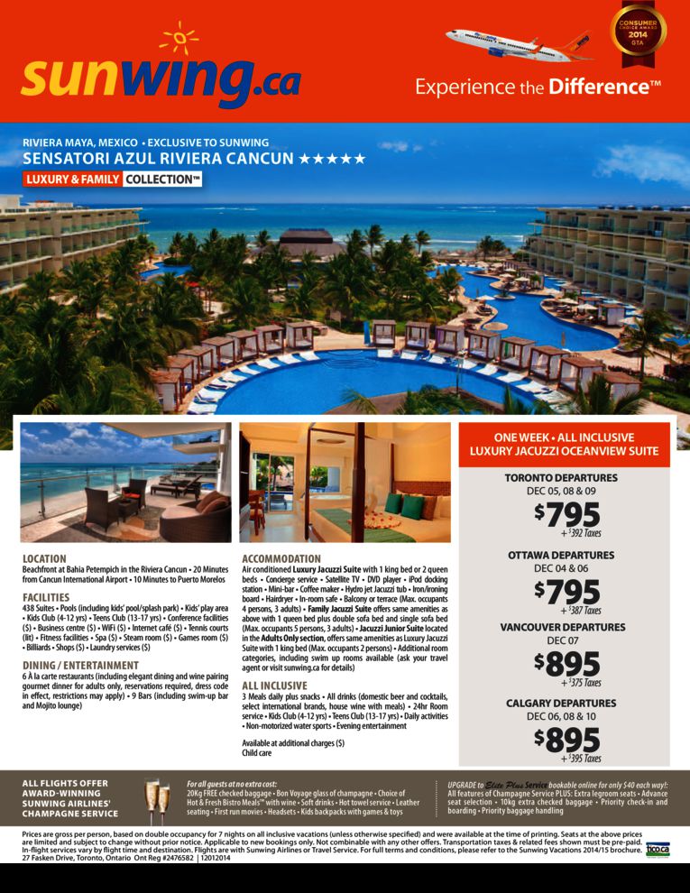 OntTravelDeals's tweet image. 5 Star Alert $795 for one week all inclusive #Toronto to Cancun Mexico
torontotraveldeals.com/go/?p=869