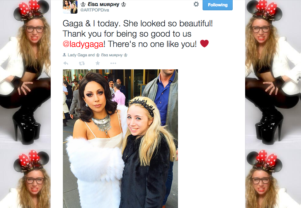 traceybwilson's tweet photo. Aw! I love this one! @ladygaga with #LittleBookMonster @ARTPOPDiva #SpreadLove #Acceptance #HealThisWay #fanbook http://t.co/SyQjLxKhMS