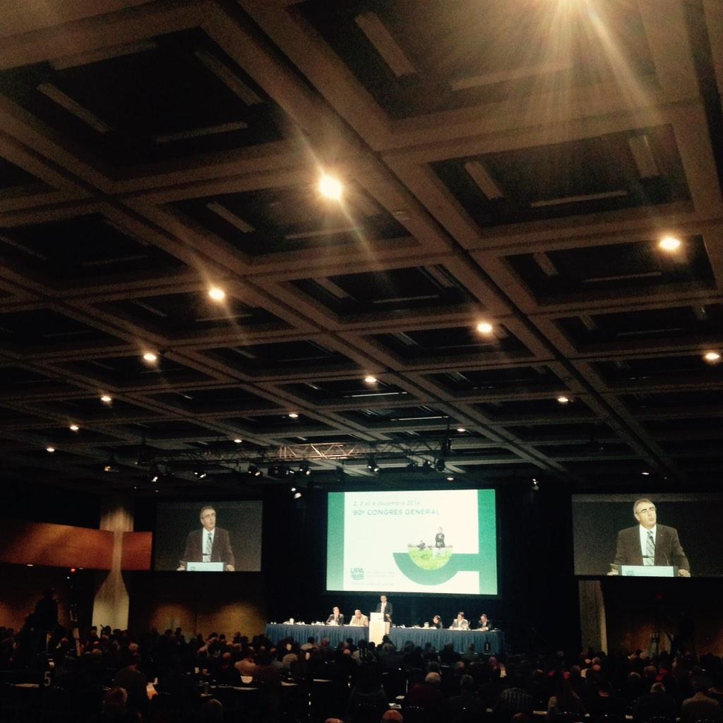 "Je suis fier d'être agriculteur et fier de la profession agricole." - <a href="/GroleauM/">Marcel Groleau</a> #CongresUPA2014