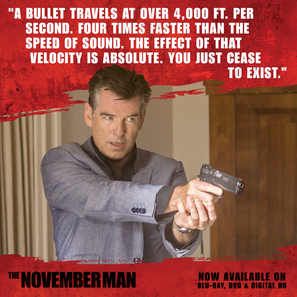TheNovemberMan's tweet photo. A bullet travels four times faster than the speed of sound. #TheNovemberMan http://t.co/lpIQejeHpH