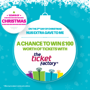 WeAreTotum's tweet photo. Day 3 is brought to you by @ticketfactory! £100 on offer for 1 lucky winner http://t.co/SrBQQavC59 #12daysofchristmas http://t.co/CqOTskeBnF
