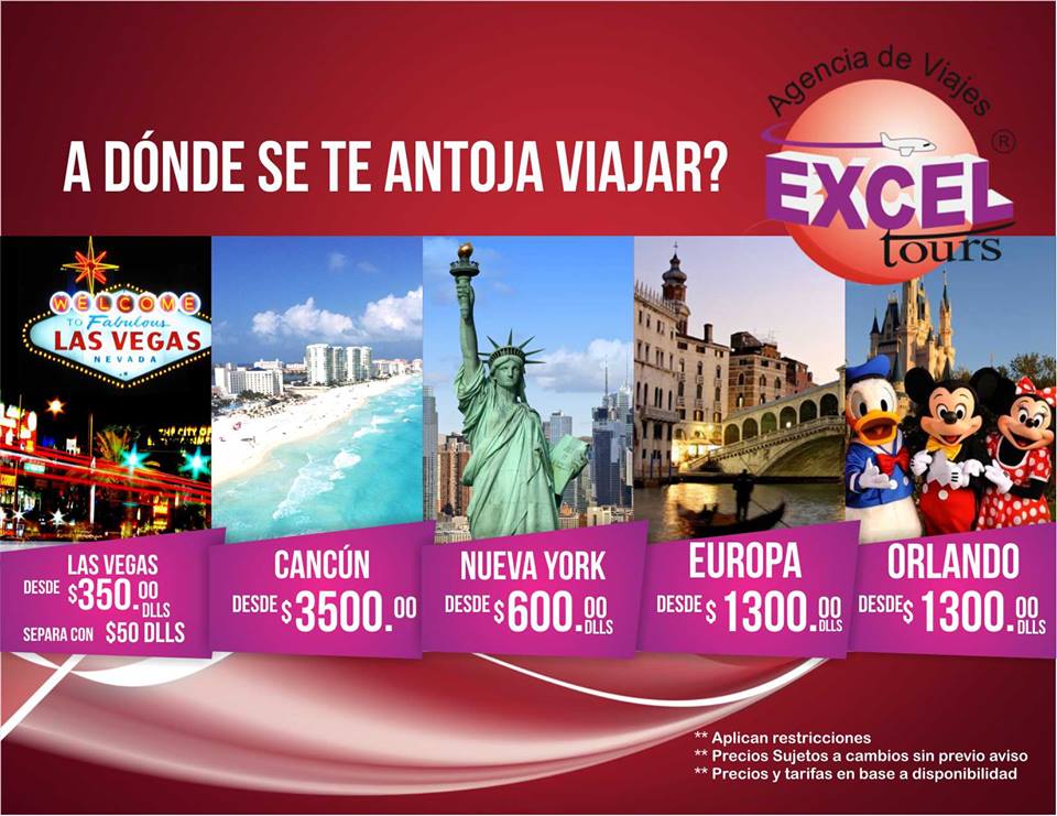 TravelSiteMx's tweet photo. A donde se te antoja viajar? #ExcelToursCentro #Saltillo http://t.co/DUFKXzvyKE