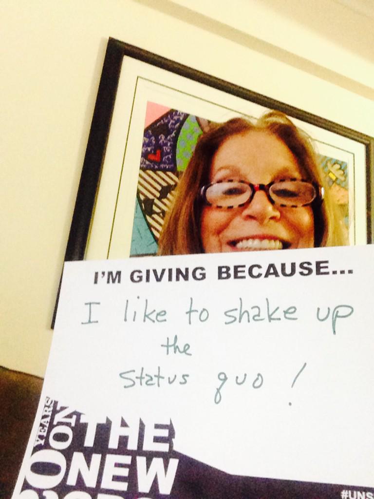 GreenbaumSusan's tweet photo. @TheNewGroupNYC #unselfie #GivingTuesday http://t.co/qLf5O580rJ