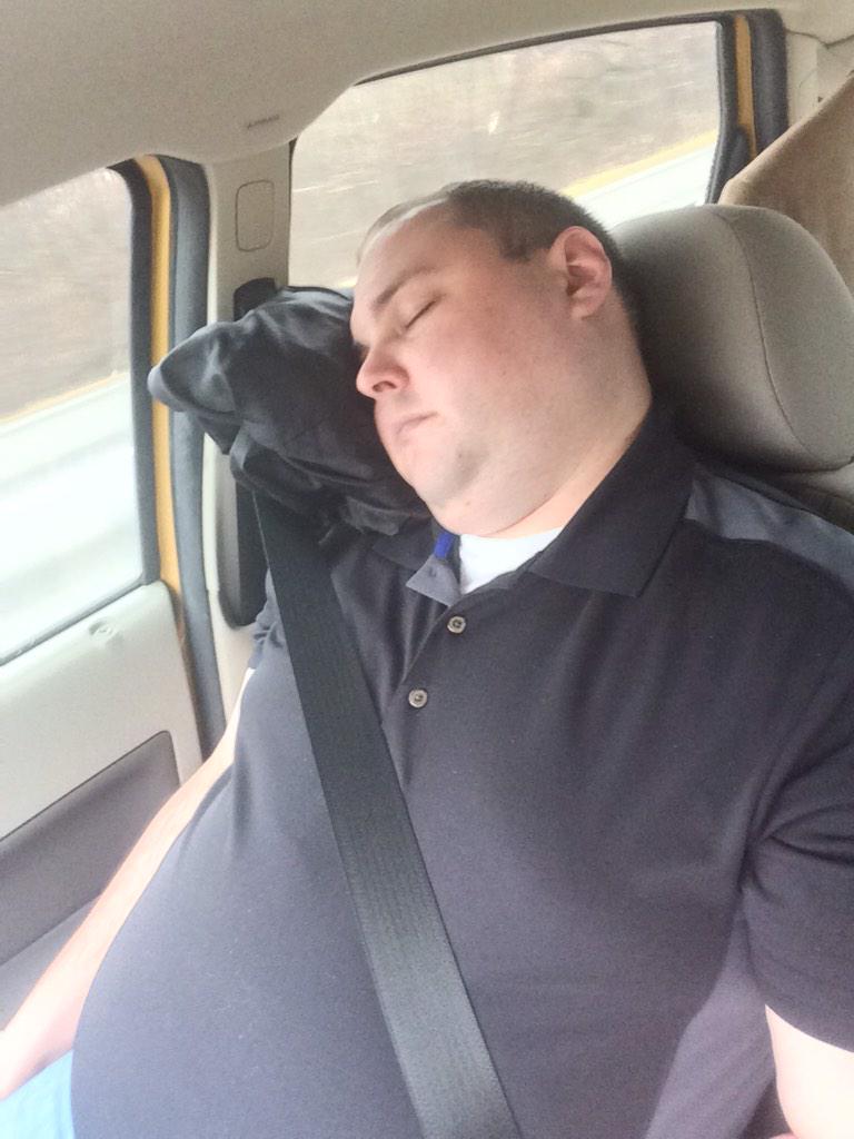 CodyMPritchard's tweet photo. Looks like someone needed a pre #AFAAM nap #snoozin #snoring #weak #somewhereinKentucky http://t.co/IsWijCNu4a