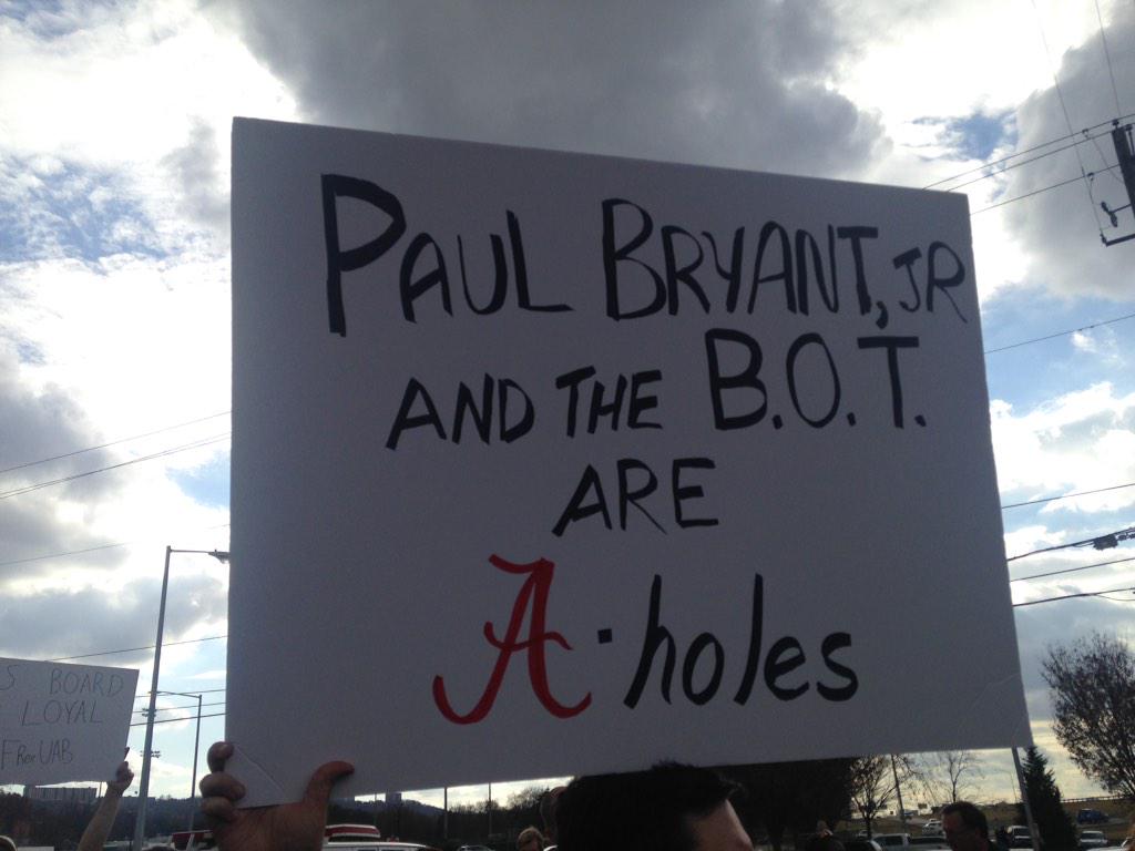 klarmstrong16's tweet photo. “@mcgrathm32: Amen sir!! #FreeUAB http://t.co/jRigIt7Bpp” best sign I have seen