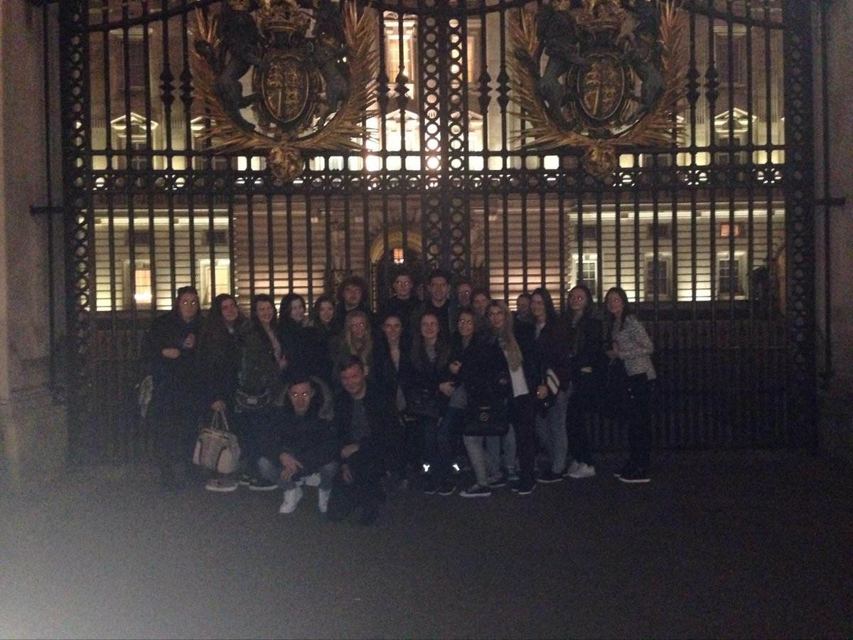 Buckingham palace last night before billy Elliott, warren loved it!
