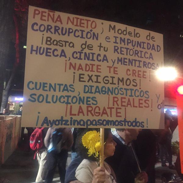 elnitaPP's tweet photo. México NO puede seguir sin Rumbo,el Presidente NO da la Cara, No da Resultados y por eso salimos. Sandino Bucio http://t.co/lBLttqII7N