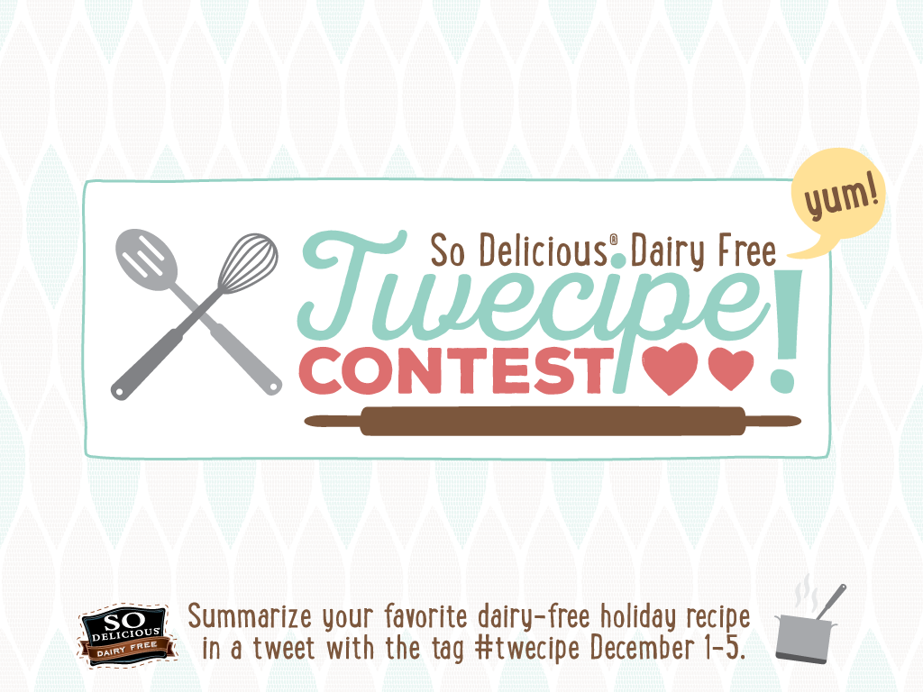 So_Delicious's tweet photo. Twecipe Contest! Turn your dairy-free recipe into a tweet for a chance to win! #twecipe http://t.co/ljr2A98Z3e http://t.co/SIVycuU1af