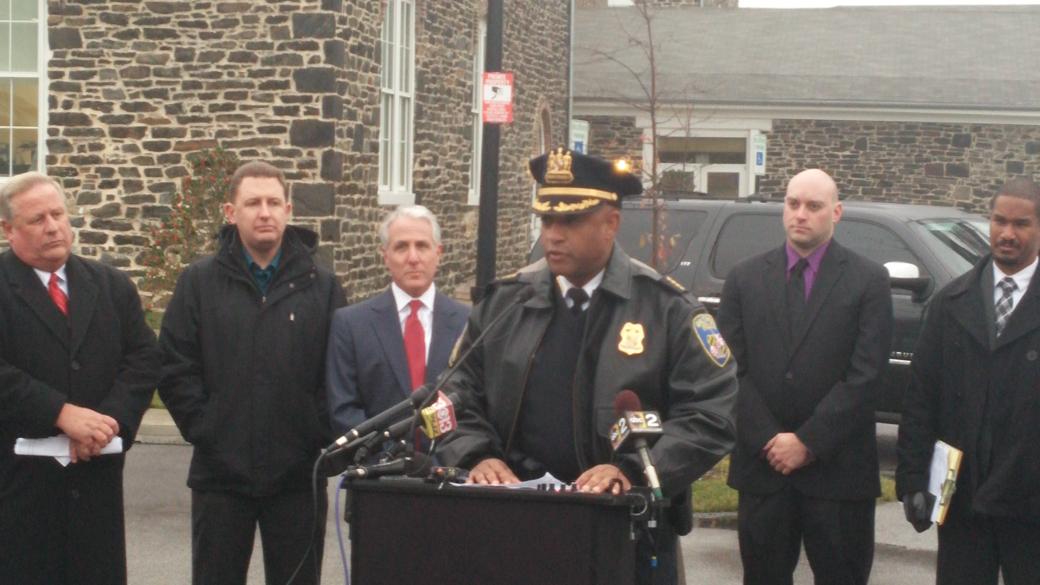 BaltimorePolice's tweet photo. #BPDPC Batts along w/ @MayorSRB & @MCSofMaryland announce expansion of the program in taking guns off the streets. http://t.co/3bsxDRg1Tm