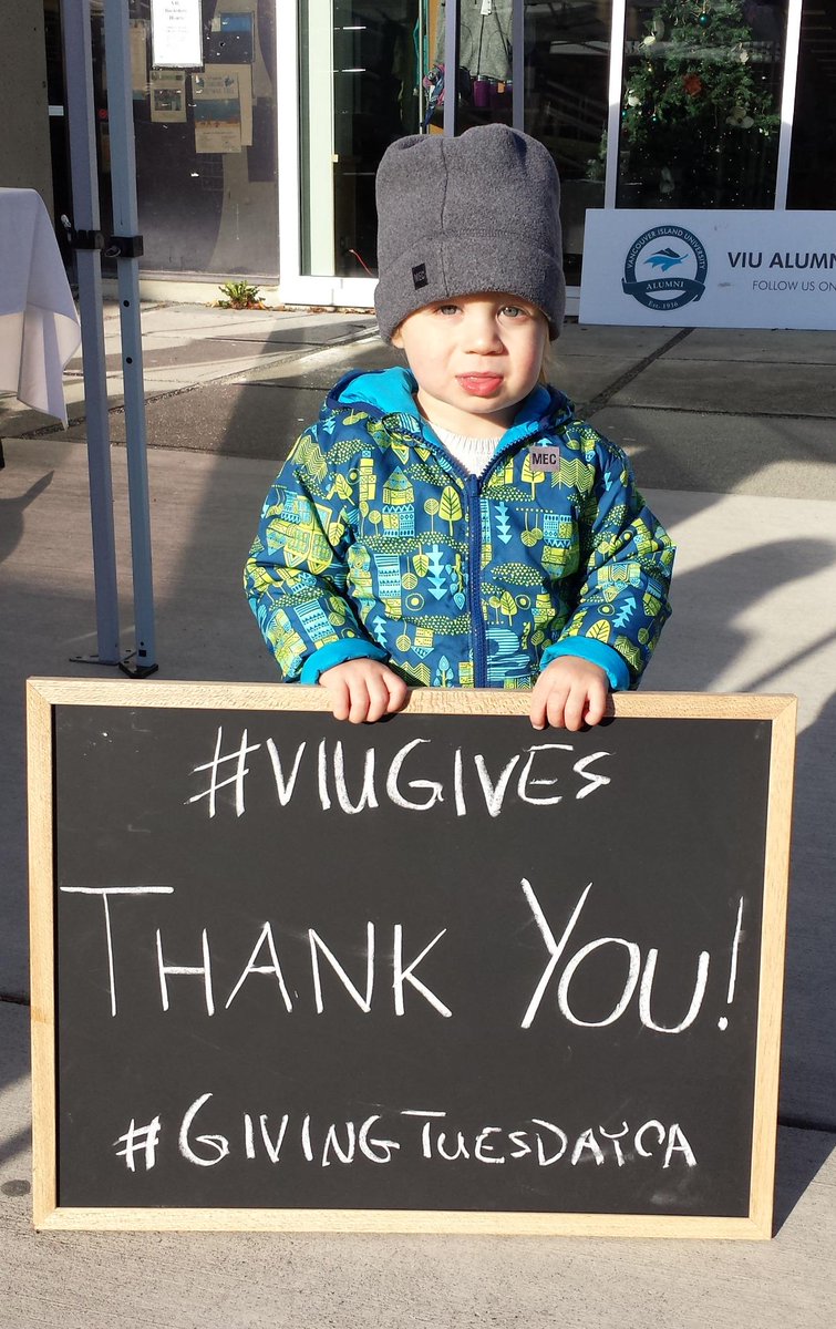LeifBogwald's tweet photo. Future #VIU_Alumni thanks you for giving back on #GivingTuesdayCA. Donations today are matched $ for $! #VIUGives http://t.co/lb1RQu6MC6
