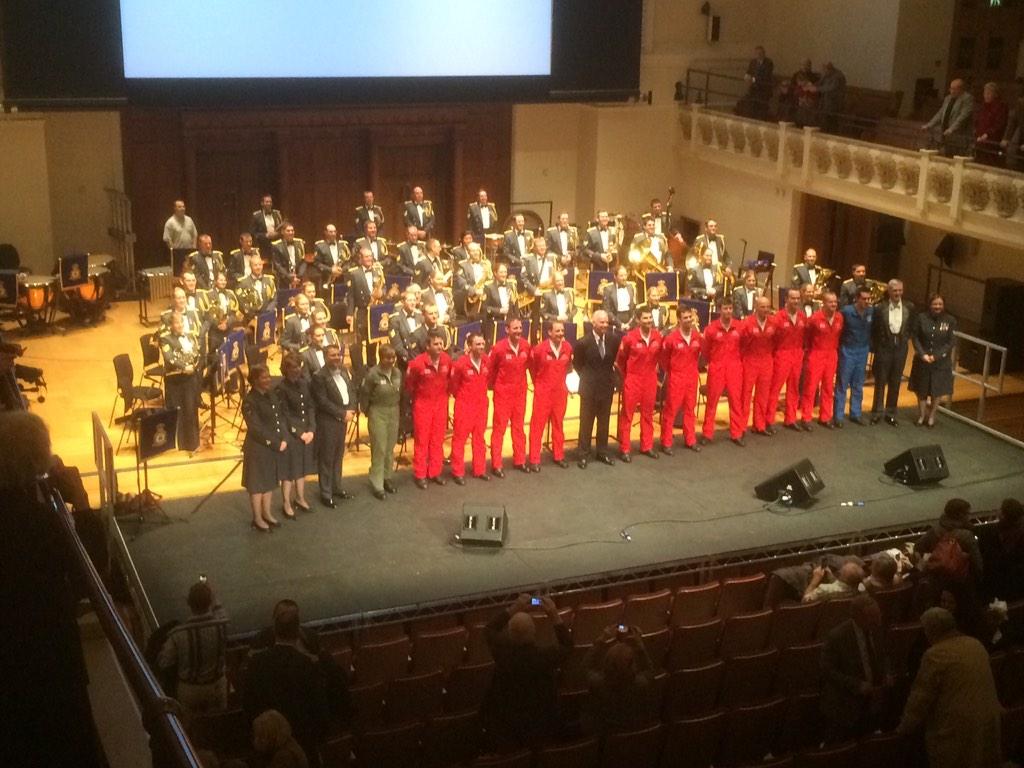 Great night with RAF central band in London. £250k for our new sims presented. London Wg cadets sold me a flag