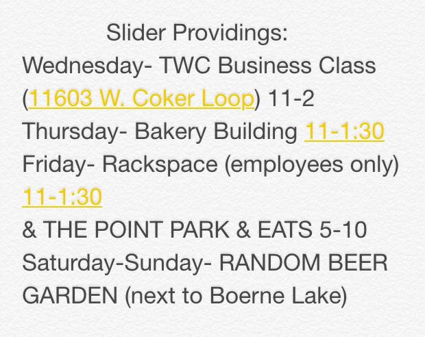 ProviderSlider's tweet photo. @ThePointPark @RandomBeerGardn @SAFoodTruckAssn @SAfoodtrckstlkr @F00DTRUCKNATION http://t.co/Dsde8SpKzm